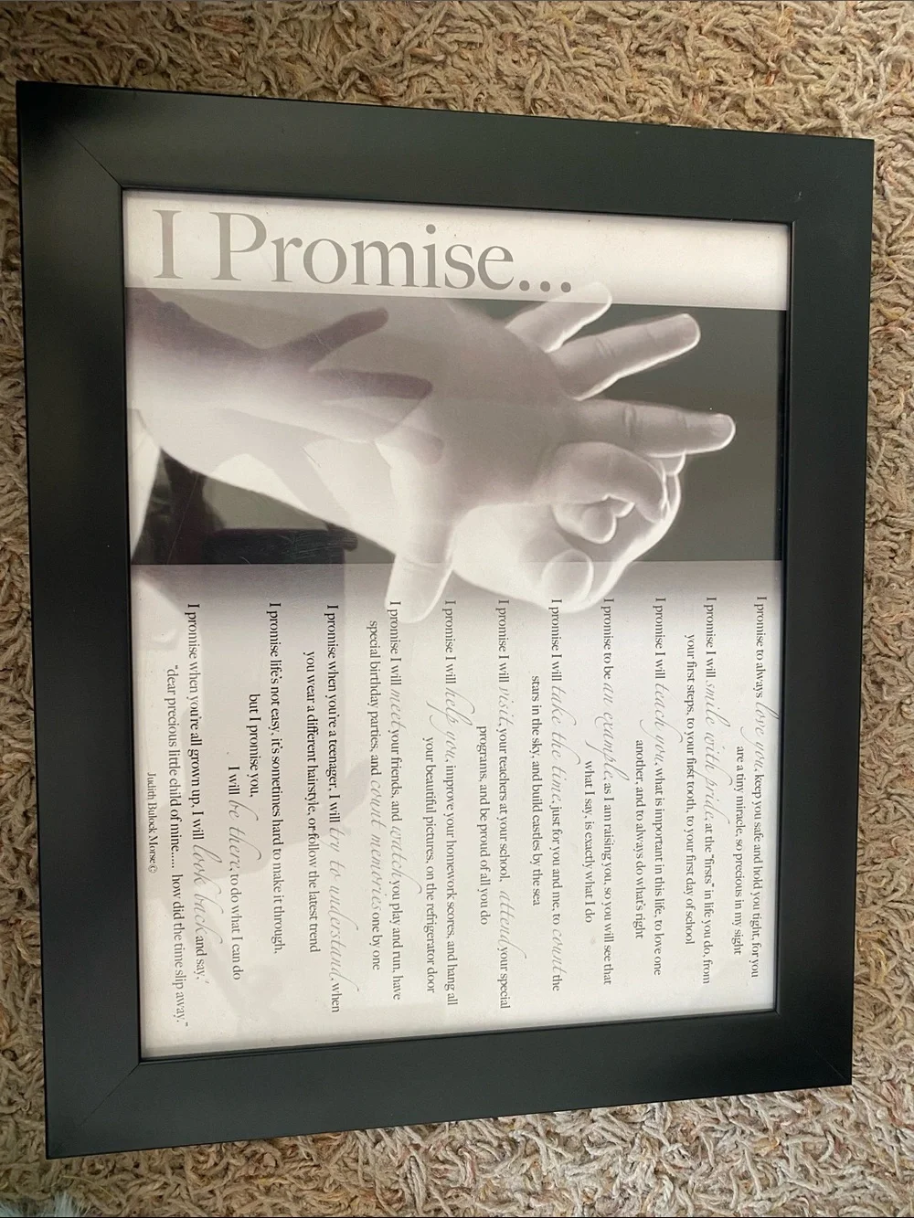 I Promise…. Expecting baby plaque